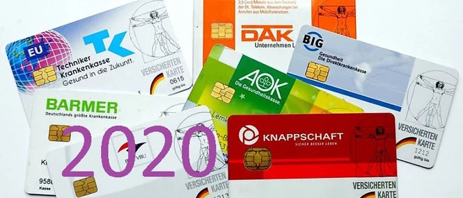 Bild von verschiedenen Krankenkassenkarten